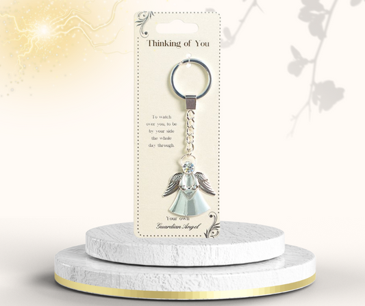 Guardian Angel Keychain Thinking of You